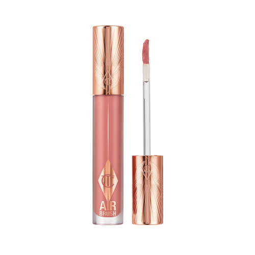 gold and clear tube of pink lip gloss