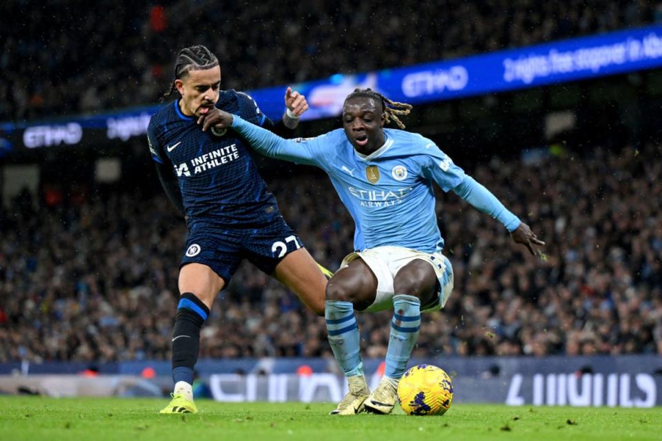 Malo Gusto, left, is enjoying a run in the Chelsea team (Getty Images)