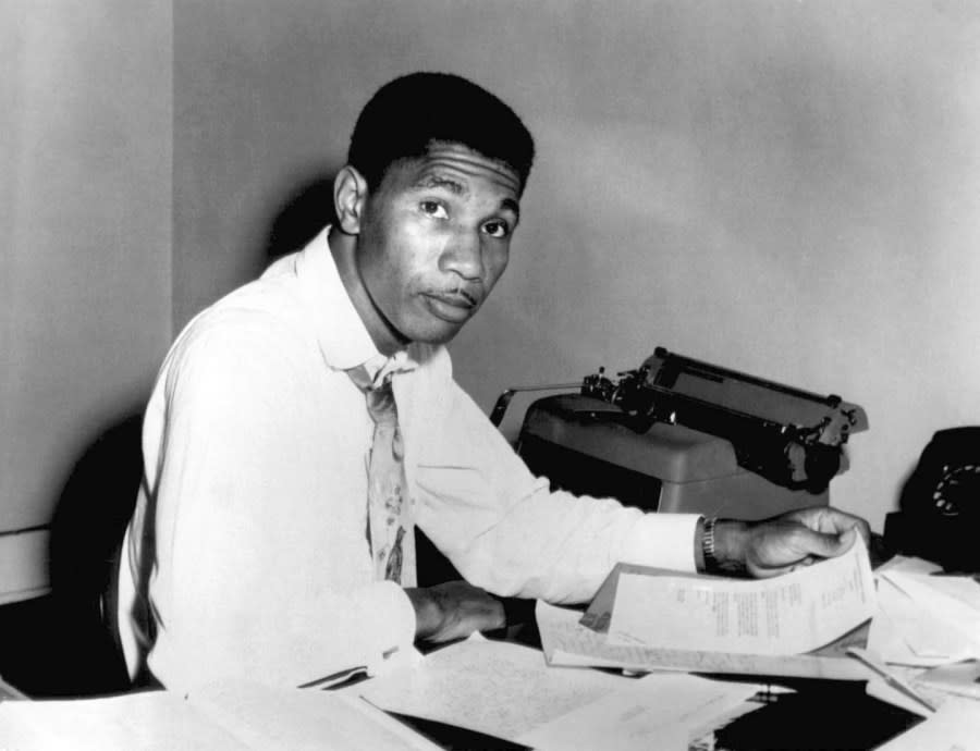Medgar Evers, Mississippi field secretary for the National Association for the Advancement of Colored People (NAACP), poses for a photo, Aug. 9, 1955, in Jackson, Miss. (AP Photo, File)
