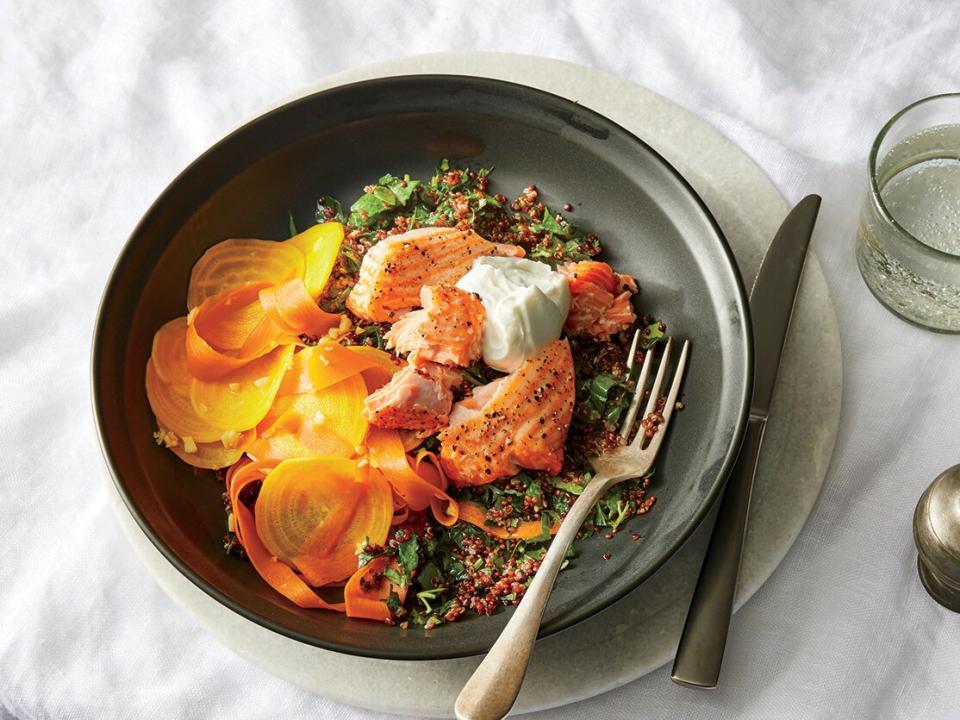 Wednesday: Salmon and Quinoa Bowl