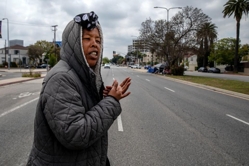 Marie Carpenter waits for housing under the Inside Safe program