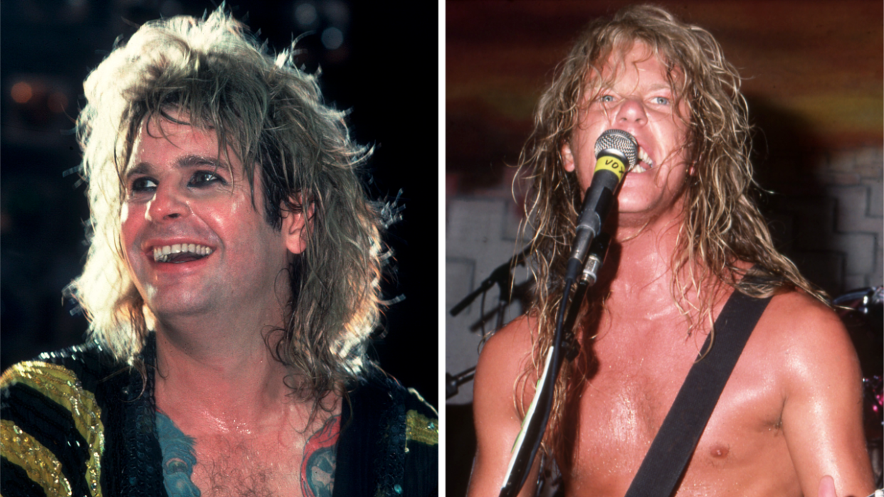  Photos of Ozzy Osbourne and Metallica onstage in 1986. 