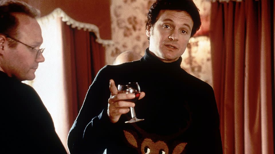 Colin Firth sports a fine example of the ugly Christmas sweater in 2001 hit movie "Bridget Jones's Diary." - Miramax/Everett Collection