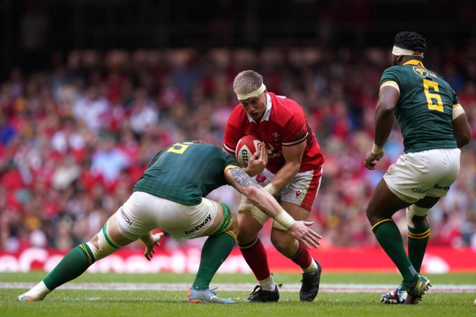 CLASH: Aaron Wainwright and Wales will take on South Africa and Australia <i>(Image: PA)</i>