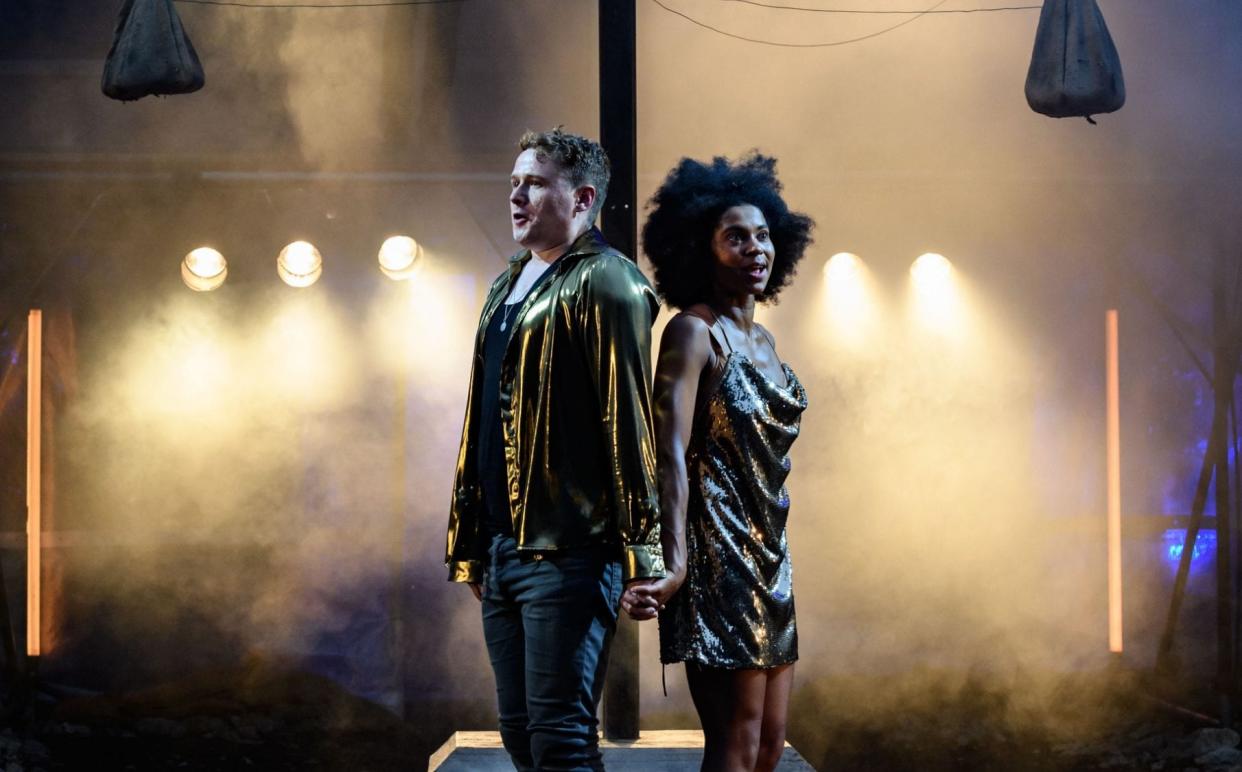 Joel MacCormack and Isabel Adomakoh Young are the star-crossed lovers in Regent's Park - Jane Hobson