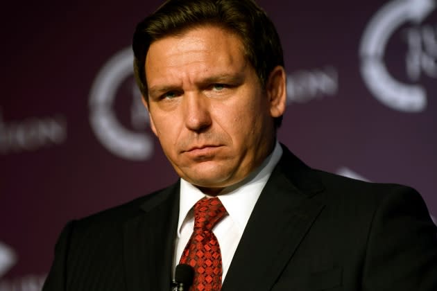 ron-desantis-migrants - Credit: Jeff Swensen/Getty Images