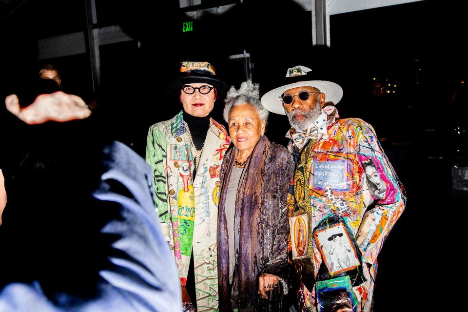 Artists Keiko Fukazawa, Betye Saar and Dennis Callwood