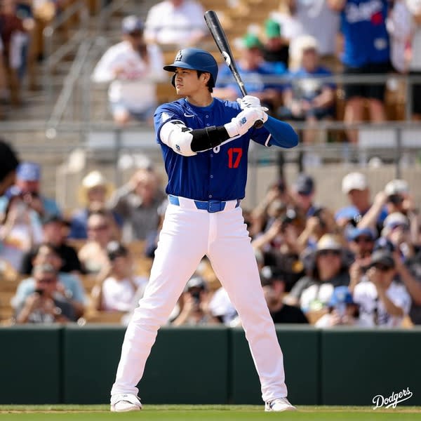 MLB新賽季由亞洲風席捲，國聯西區就足足有7名亞洲好手競爭，其中以聯盟看板人物大谷翔平為招牌。(photo from LA Dodgers Facebook Officials)