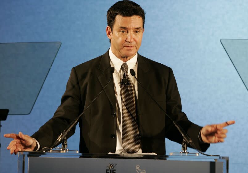 LOS ANGELES - FEBRUARY 15: Dr. Bruce Hensel speaks at the Entertainment Industry Foundation Luncheon at the Four Seasons Hotel on February 15, 2006 in Los Angeles, California. (Photo by Michael Buckner/Getty Images)