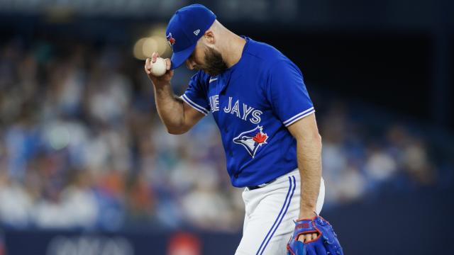 Blue Jays pitcher Anthony Bass meets with Pride Toronto director