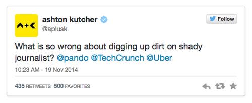 Tweet from Ashton Kutcher