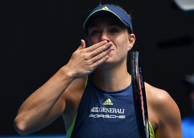 Germany's Angelique Kerber swept aside Madison Keys of the US 6-1, 6-2, easily taming the American's big serve to make the semi-finals