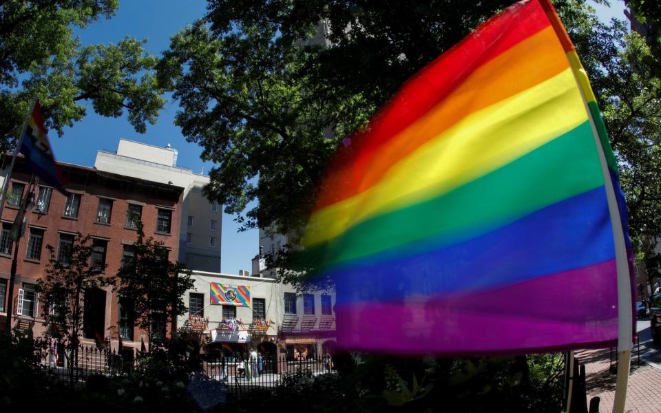 LGBTQ flag in New York