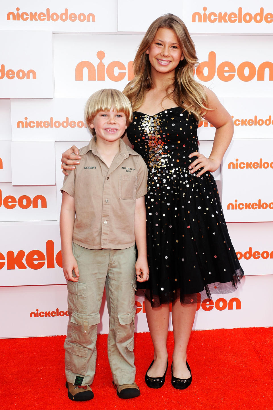 Robert Irwin and Bindi Irwin  arrive at the 2011 Nickelodeon Kid's Choice Awards at the Sydney Entertainment Centre on October 7, 2011 in Sydney, Australia.  (Photo by Lisa Maree Williams/Getty Images)