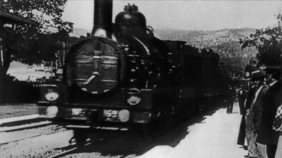 L'Arrivée d'un train en gare de La Ciotat