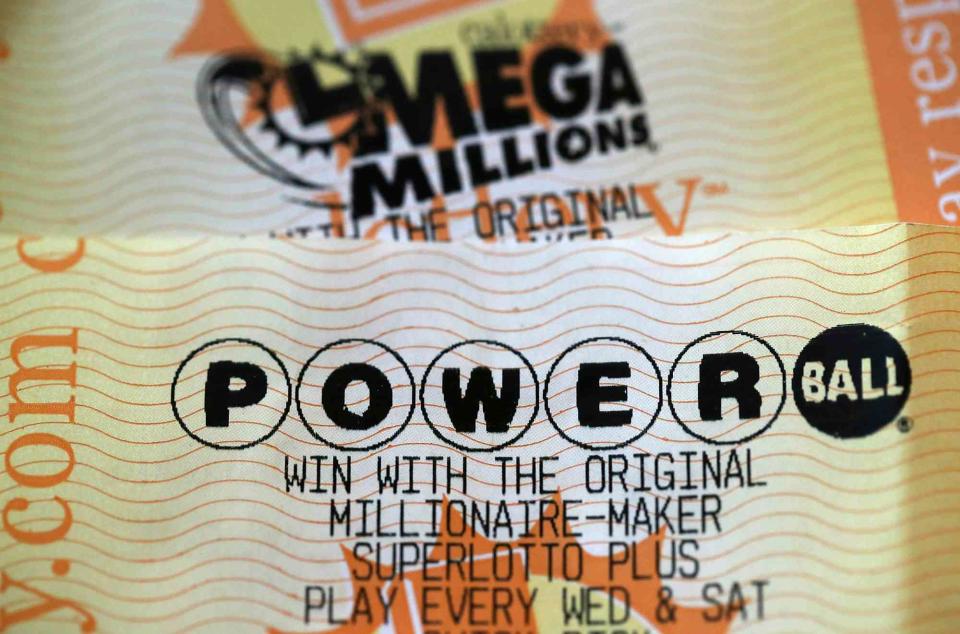 Justin Sullivan/Getty Mega Millions lottery ticket