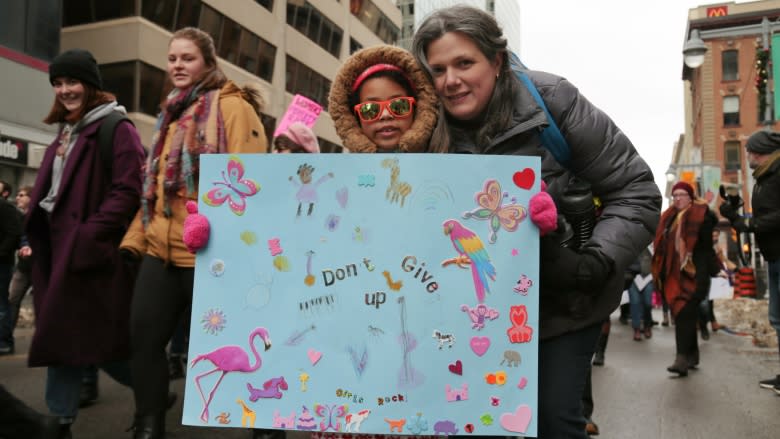 Thousands rally at Women's March in Ottawa, demand a 'better world'