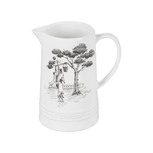 <p><a href="https://go.redirectingat.com?id=74968X1596630&url=https%3A%2F%2Fwww.lecreuset.com%2Fharlem-toile-du-jouy-pitcher-1-6-10-qt%2F70902250010005.html&sref=https%3A%2F%2F" rel="nofollow noopener" target="_blank" data-ylk="slk:Shop Now;elm:context_link;itc:0;sec:content-canvas" class="link ">Shop Now</a></p><p>Pitcher</p><p>lecreuset.com</p><p>$54.00</p>