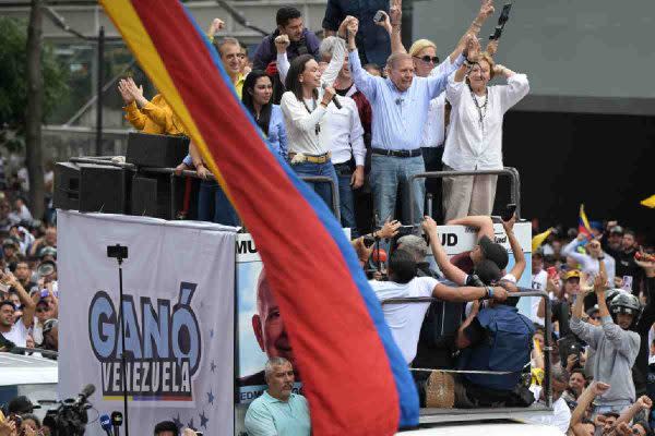 Edmundo Gonzalez Urrutia frente a las Naciones Unidas en Caracas