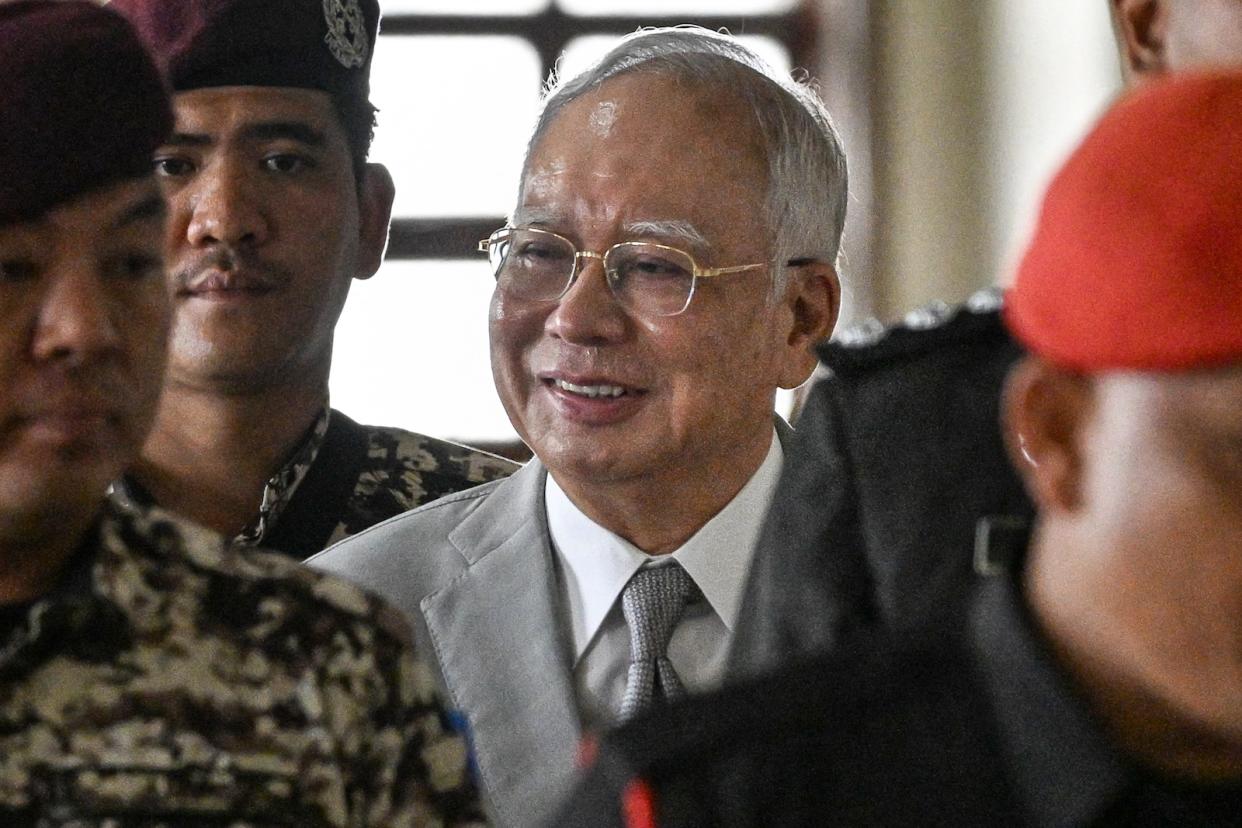 A picture of former Malaysian Prime Minister Najib Razak.