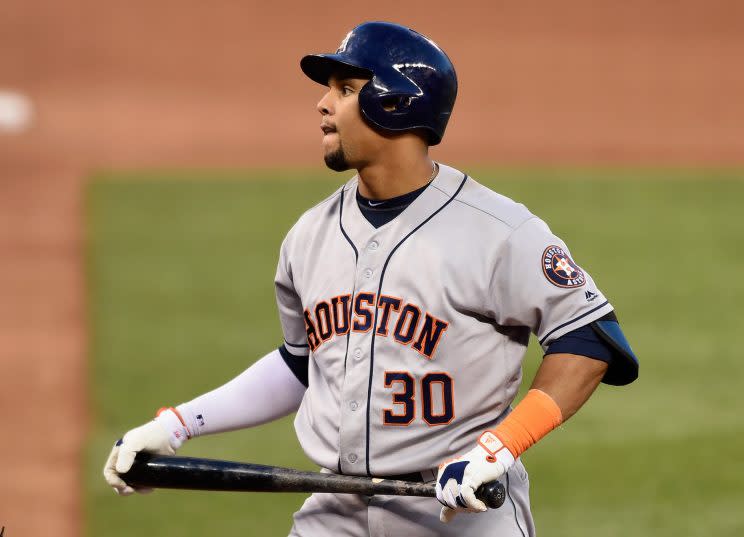 Carlos Gomez has been DFA'd by the Astros. (Getty Images/Hannah Foslien)