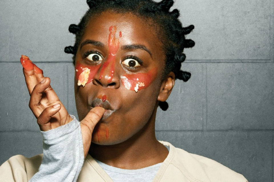 Uzo Aduba, Suzanne “Ojos locos” Warren en la serie Orange is the new black.