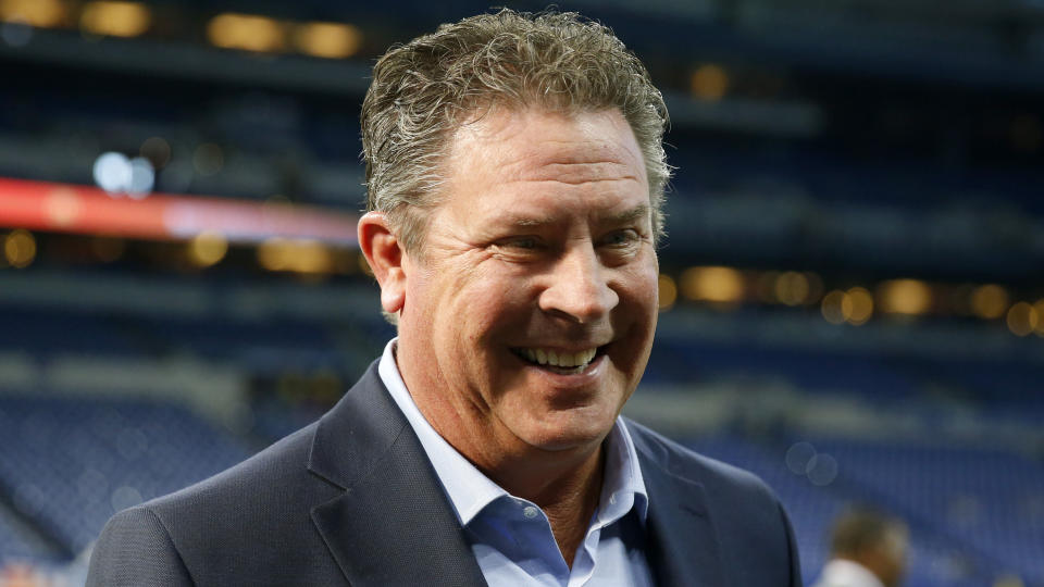 Miami Dolphins legend Dan Marino sees distinct similarities to himself in Kansas City Chiefs star Patrick Mahomes. (Justin Casterline/Getty Images)