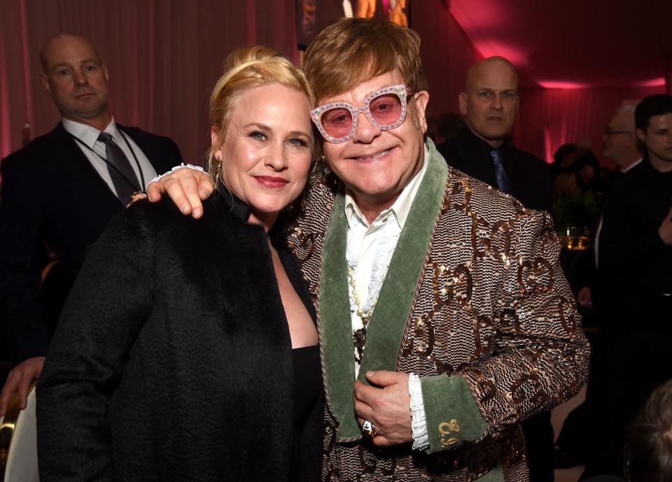 <h1 class="title">Patricia Arquette and Sir Elton John</h1><cite class="credit">Photo: Getty Images</cite>