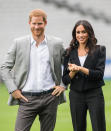 <p>Just like a trade-off for jeans, Meghan’s opting for tailored trousers instead of tailored shorts.<br>Source: Getty </p>