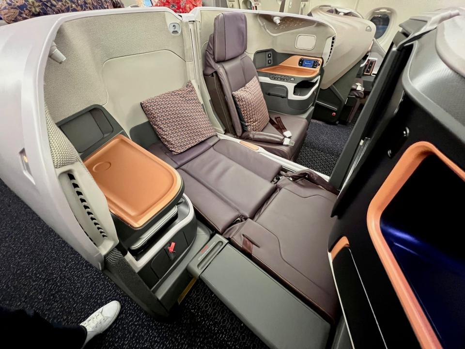 Singapore Airlines A380 business class.