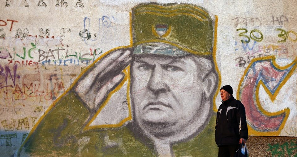 Belgrade mural of General Ratko Mladic