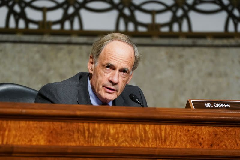 Senate Finance Committee hearing on U.S. trade on Capitol Hill in Washington