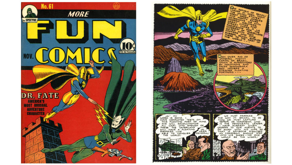 The early '40s adventures of Doctor Fate, in the pages of More Fun Comics.