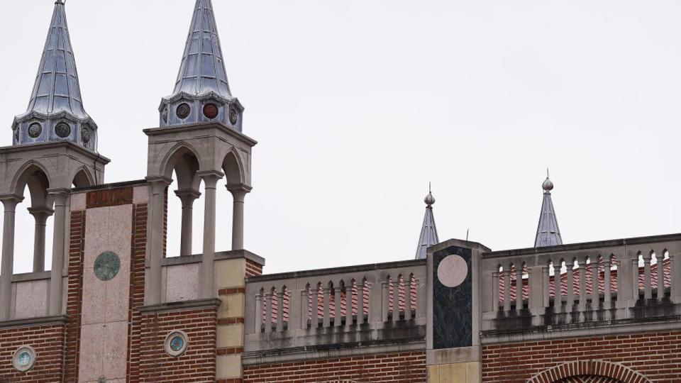<div>HOUSTON, TEXAS - JANUARY 31: Spires on the top of Sewall Hall, built in 1971 on the campus of Rice University on Tuesday, Jan. 31, 2023 in Houston. (Elizabeth Conley/Houston Chronicle via Getty Images)</div>