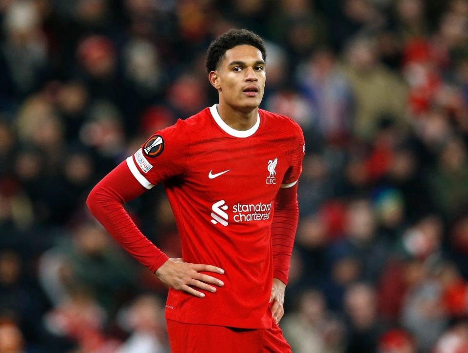 Rising star: Jarell Quansah has been impressing for Liverpool this season (Action Images via Reuters)