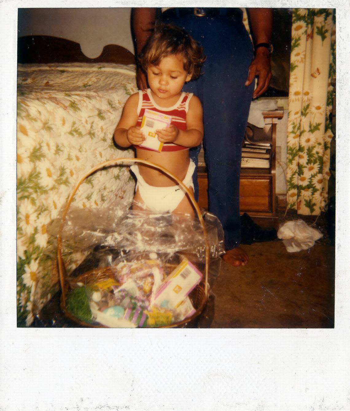 Chris Jacobs at age 2with his Easter basketball. His grandmother made sure he got one every years.