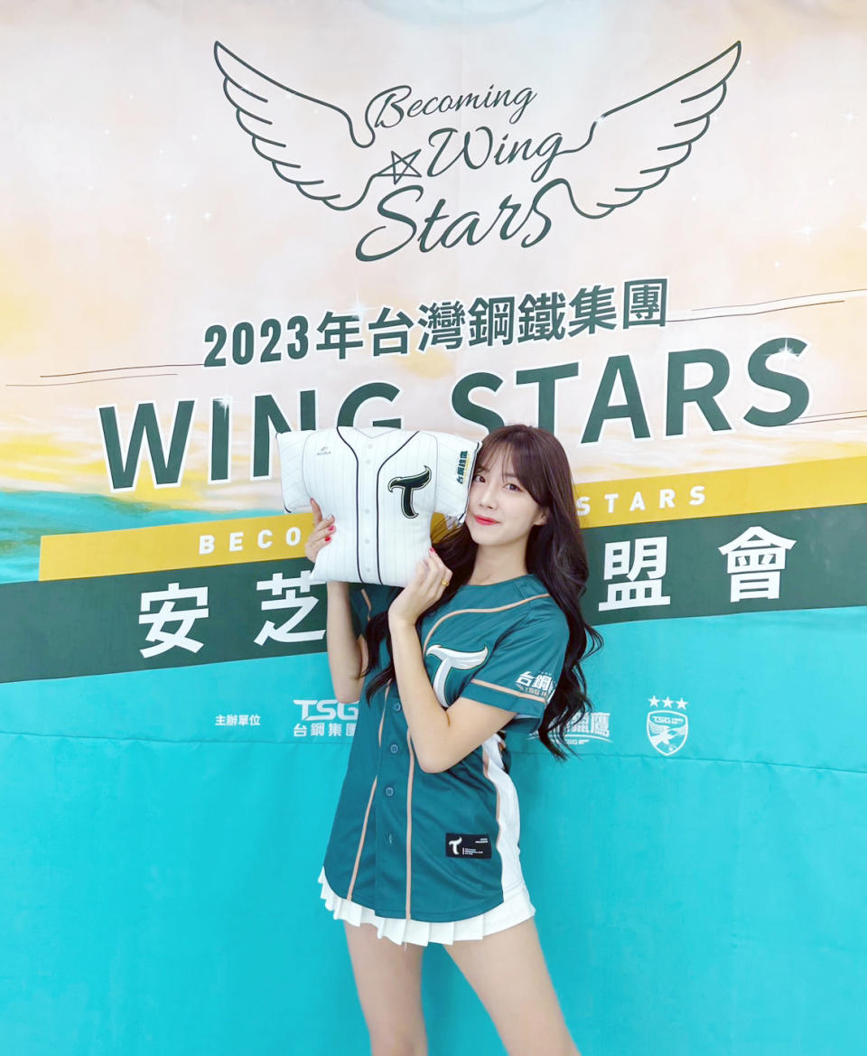 安芝儇加盟WING STARS，2024攜手台鋼雄鷹勇闖中職一軍舞台。（台鋼雄鷹提供）