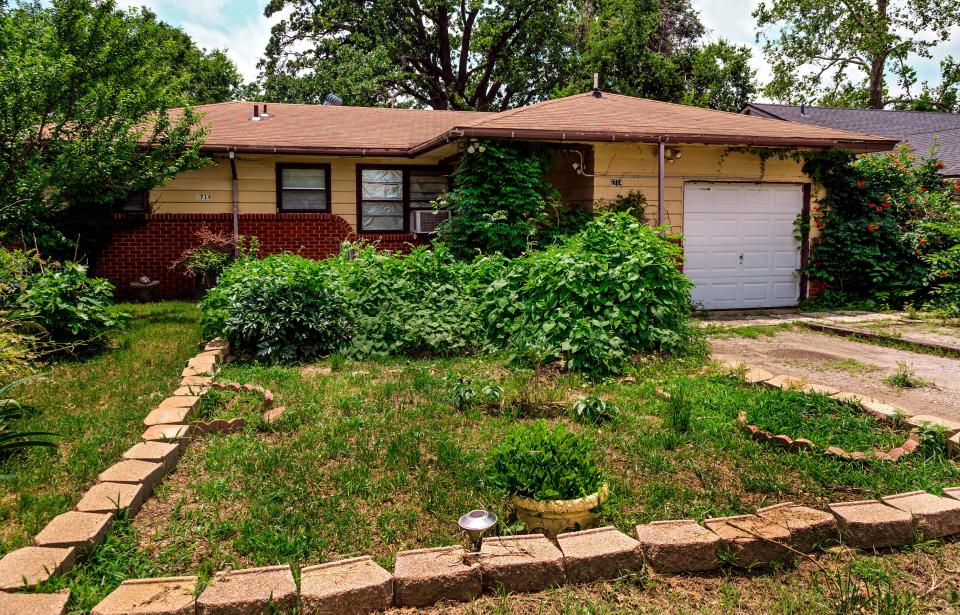 Pictured is a home in the 6700 block of NW 31 Street in Bethany where human remains were found in 2021 in the home's backyard.