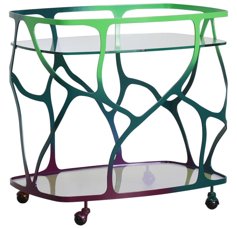 ‘papillon’ drinks trolley, tom faulkner