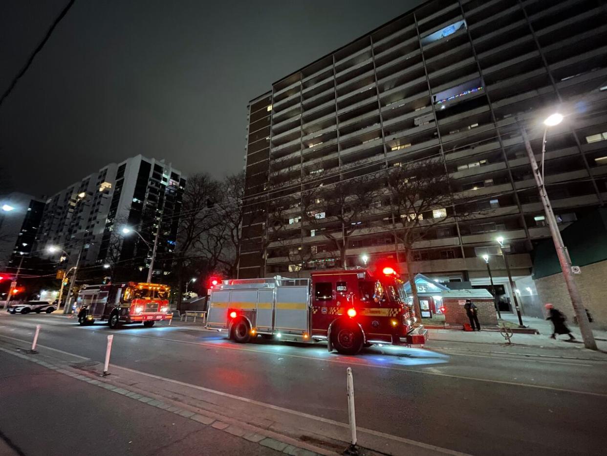 Emergency crews were called to the area of Sherbourne Street and Shuter Street shortly after 5:30 p.m. (Peter Turek/CBC - image credit)