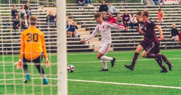 Jacob Grant of St. John's is drawing the interest of professional clubs in the Canadian Premier League. (Submitted by Ally Wragg - image credit)