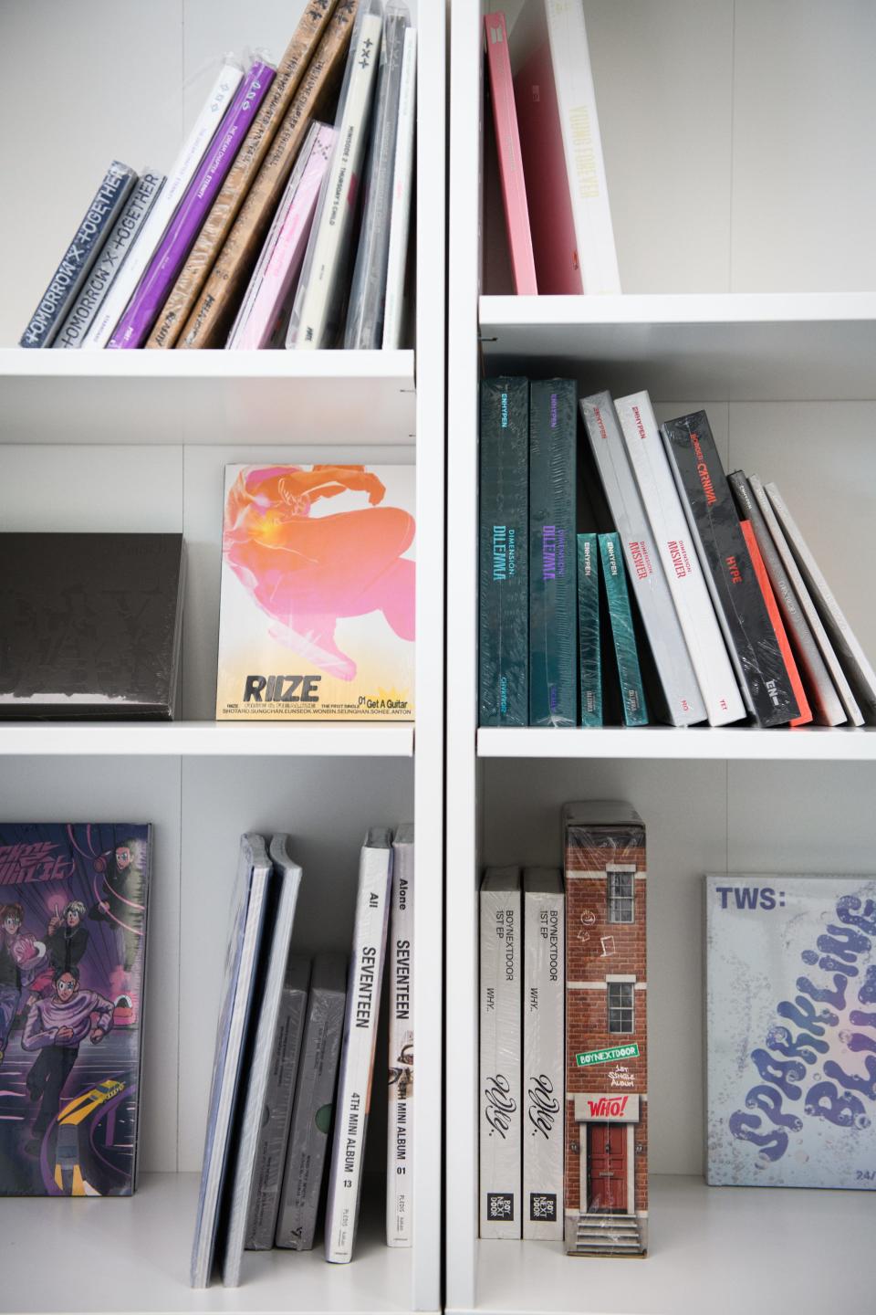 Albums for sale at Sori K-Pop Shop at 308 Hay Street.