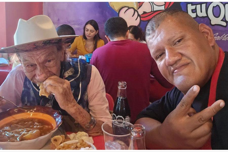 La Gilbertona llega a Tijuana y queda encantado con la Menudería El Popeye 