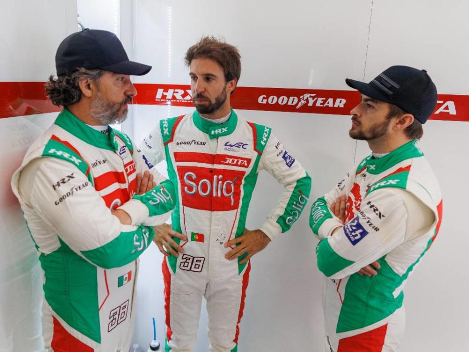 Antonio Félix Da Costa, Roberto González y Will Stevens, pilotos del JOTA Sports #38