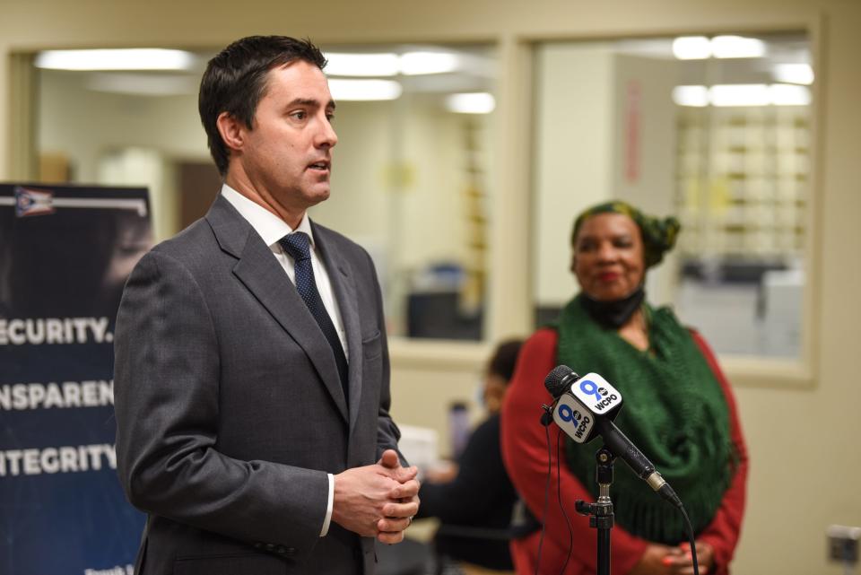 The Hamilton County Board of Elections audits three election results from the 2021 election. The audit is run by a bipartisan group, hand checking ballots selected at the roll of dice. Secretary of State Frank LaRose holds a press conference to instill confidence in the Ohio election accuracy and process.