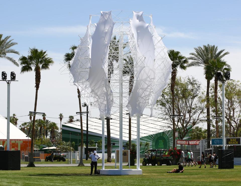 "Cocoon (B.K.F.+H300)" by Estudio Normal at the Coachella Valley Music and Arts Festival in Indio, Calif., on April 15, 2022.