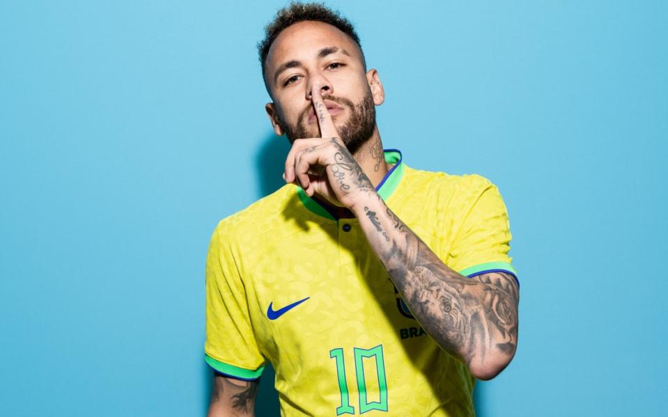 Neymar of Brazil/'Brazil's Neymar will overshadow Ronaldo and Messi’s farewells at this tournament' - GETTY IMAGES/BUDA MENDES