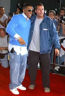 Nelly and Adam Sandler at the Hollywood premiere of Paramount Pictures' The Longest Yard