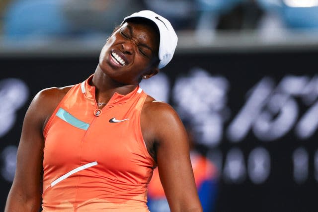 Sloane Stephens reacts 