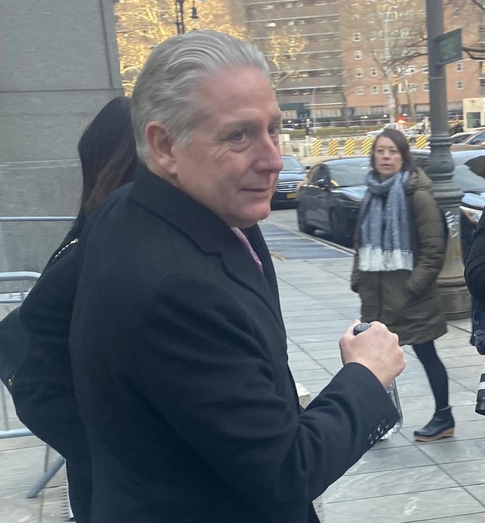 PHOTO: Charles McGonigal, former special agent in charge of the Counterintelligence Division of the FBI's New York field office, leaves court after being sentenced to 50 months in prison for working with Russian oligarch Oleg Deripaska, on Dec. 14, 2023.  (ABC News)